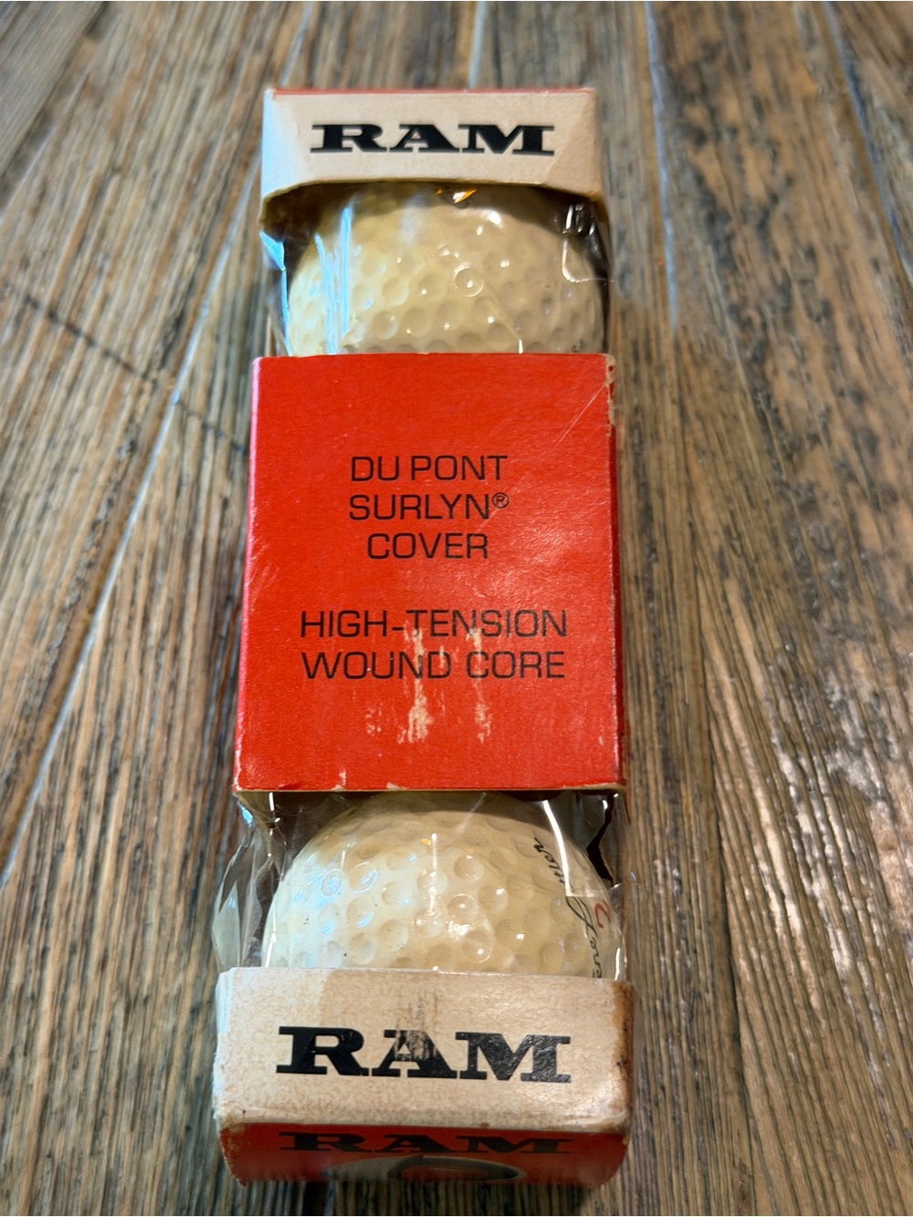 Vintage 70s RAM Golf Balls NOS 3 Balls DuPont Surlyn Wound Core Made in USA